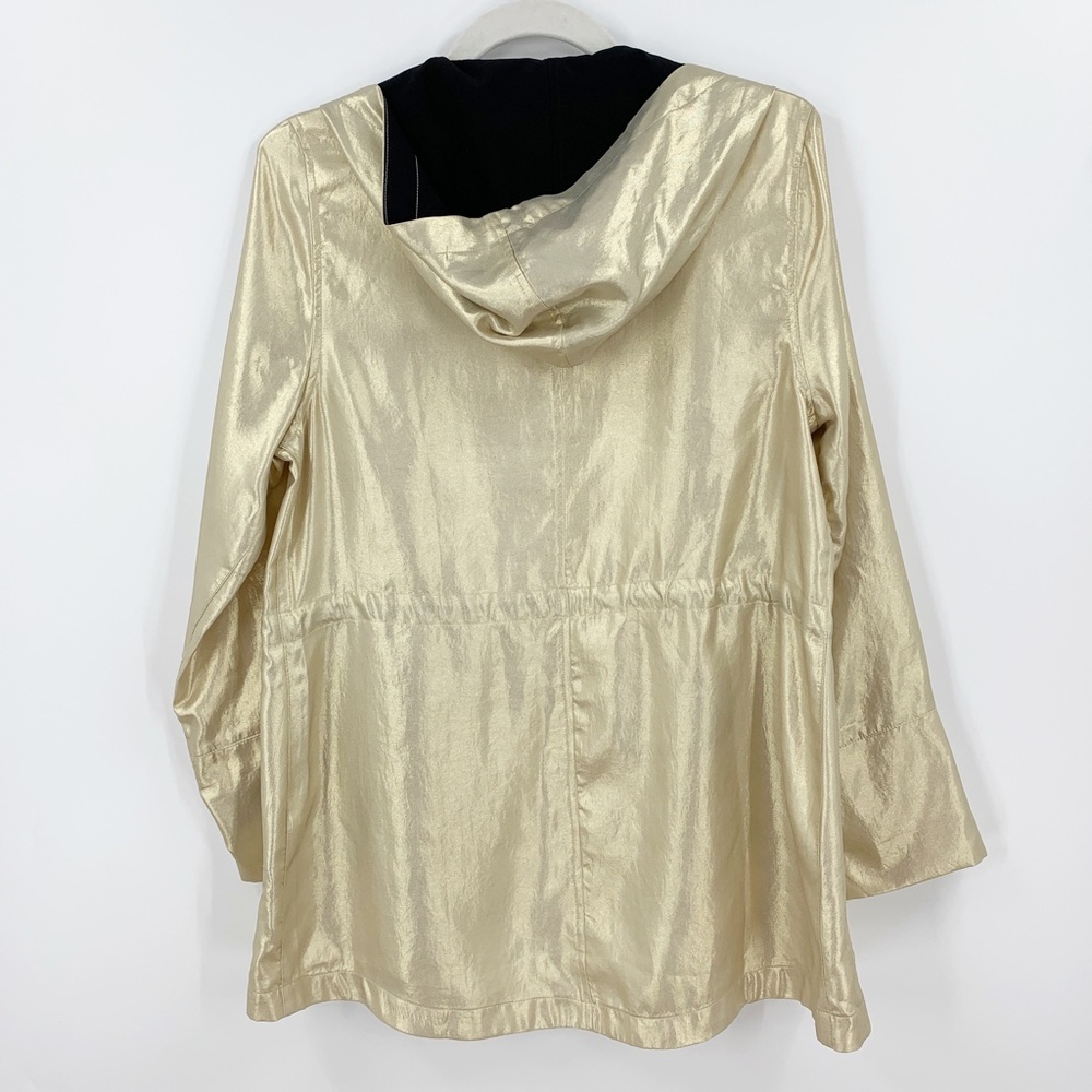 Chico's Zenergy Gold Shine Anorak  Jacket Sz Small - Picture 2 of 9